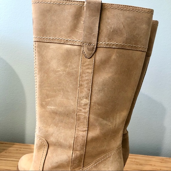 Timberland Earthkeepers Waterproof Leather Suede Rudston Tall Boots Tan - Picture 6 of 8